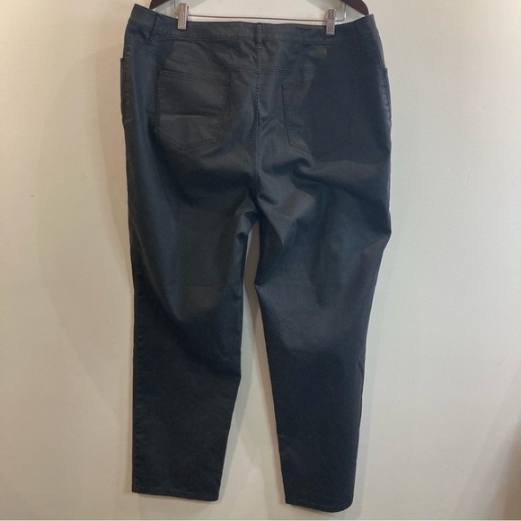 LAFAYETTE 148 Sz 20W Subtle Chevron Pattern Tapered Leg Trouser Pants - Picture 6 of 10